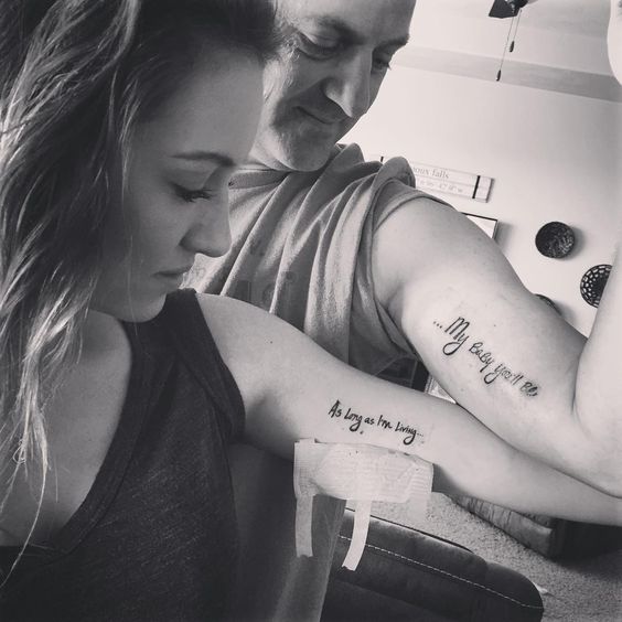 45 Father Daughter Tattoo Ideas That Will Make You Fall In Love With Them   Psycho Tats