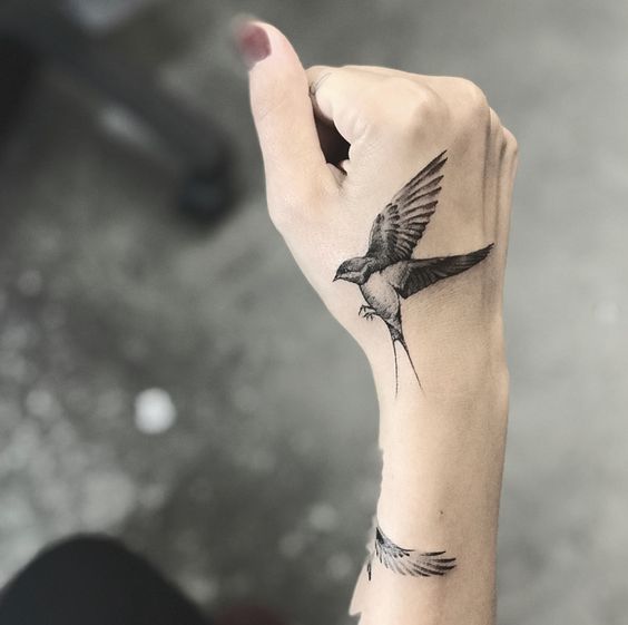 Small Bird Tattoos For Girls